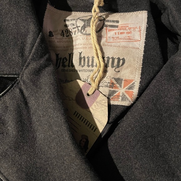 Hell Bunny Army 40s Military Style Steampunk Gothic Corset Coat - Picture 8 of 8